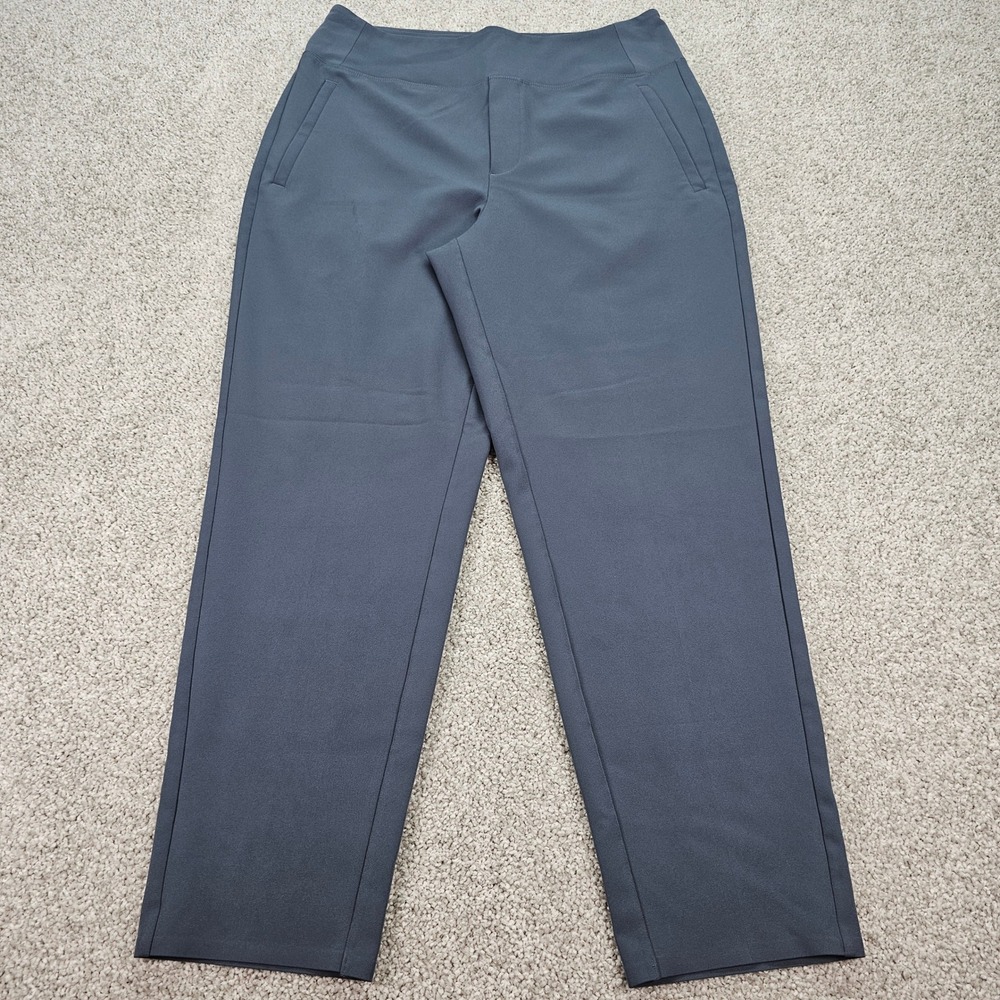 Athleta Women's Gray Trousers Pants Size 10 Straight Leg Business Casual